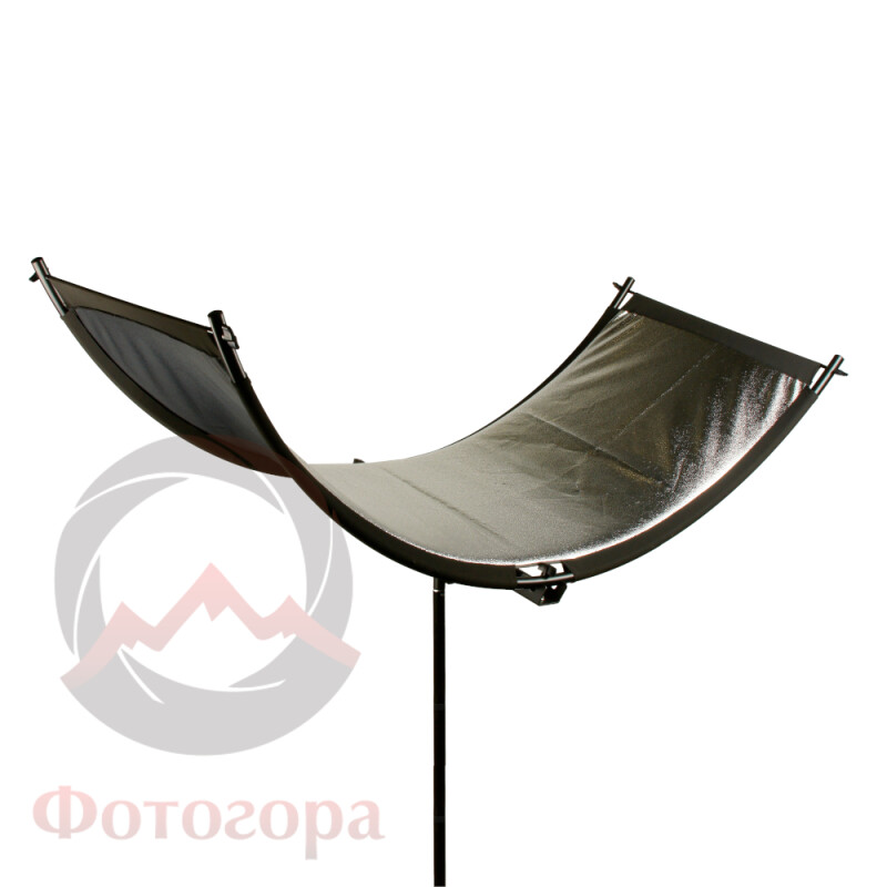 Fotokvant RW-60150S светоотражатель полукруглый серебряный размером 60х150 см на каркасе