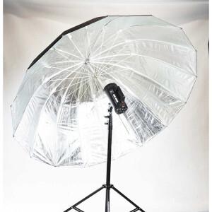 Fotokvant U-165S Para параболический глубокий зонт серебряный 165 см