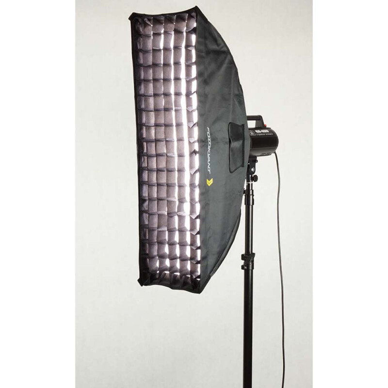 Fotokvant SB-3090BW-G стрипбокс 30х90 см с сотами с адаптером Bowens