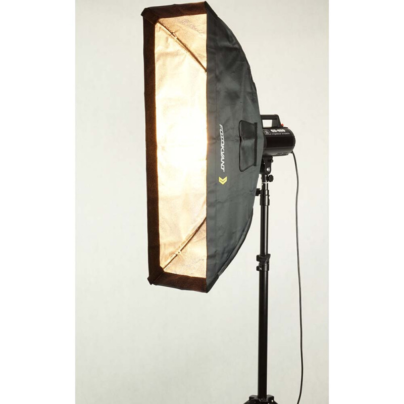 Fotokvant SB-3090BW-G стрипбокс 30х90 см с сотами с адаптером Bowens