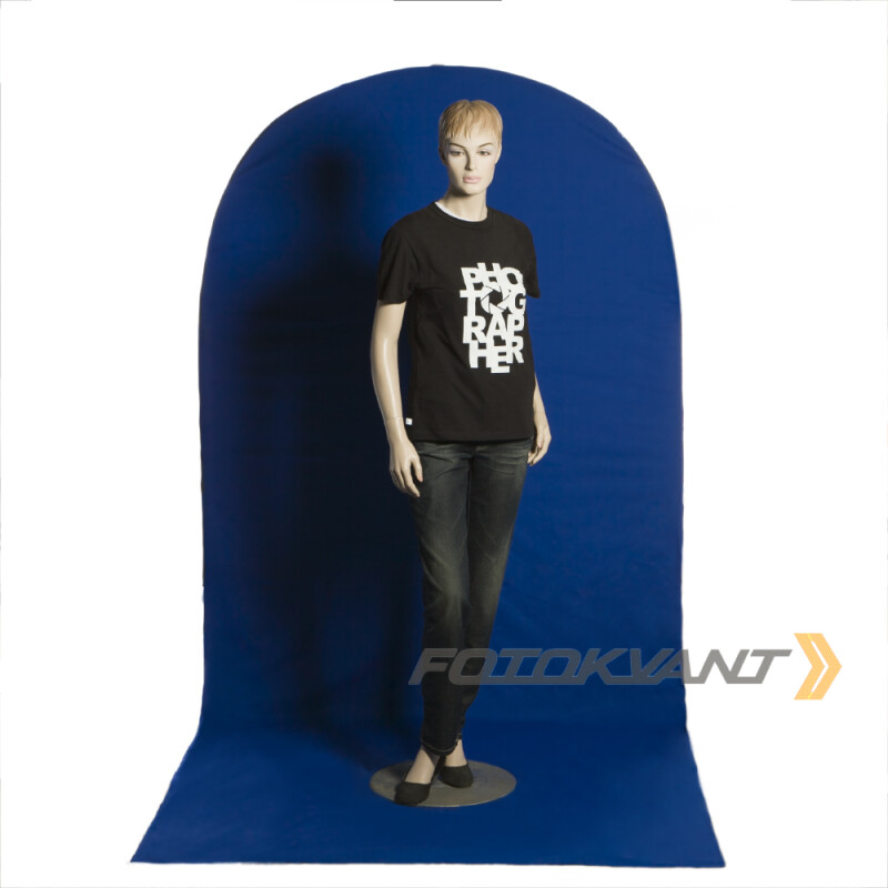 Fotokvant BG-1520-12 White Blue Black фон тканевый белый 1.5х2 м плюс черный и синий с пологом 1.2 м