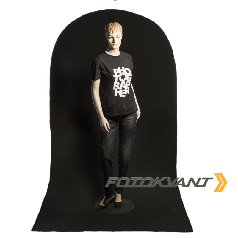 Fotokvant BG-1520-12 White Blue Black фон тканевый белый 1.5х2 м плюс черный и синий с пологом 1.2 м