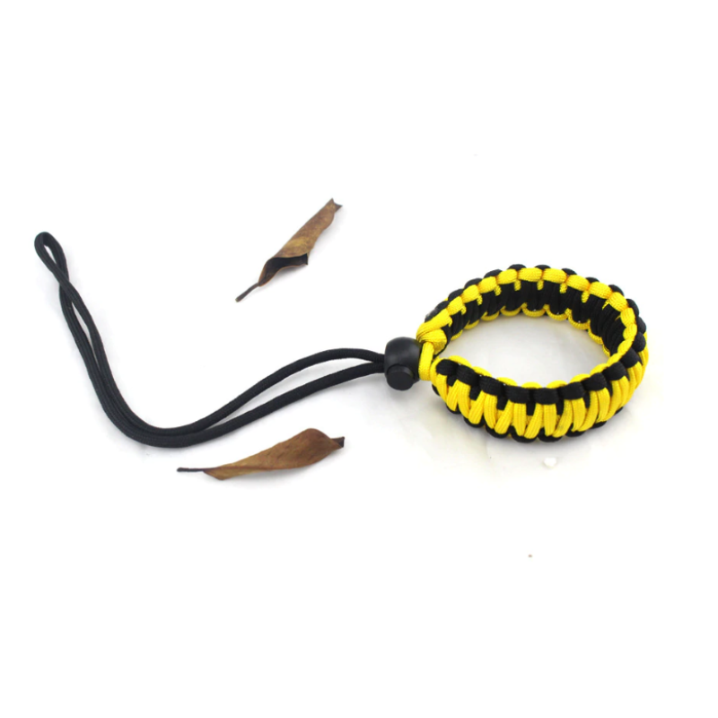 Fotokvant STR-03 ремень для фотоаппарата кистевой черно-желтый