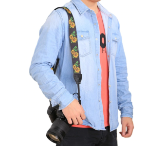 Fotokvant STR-14 ремень для фотоаппарата Подсолнухи