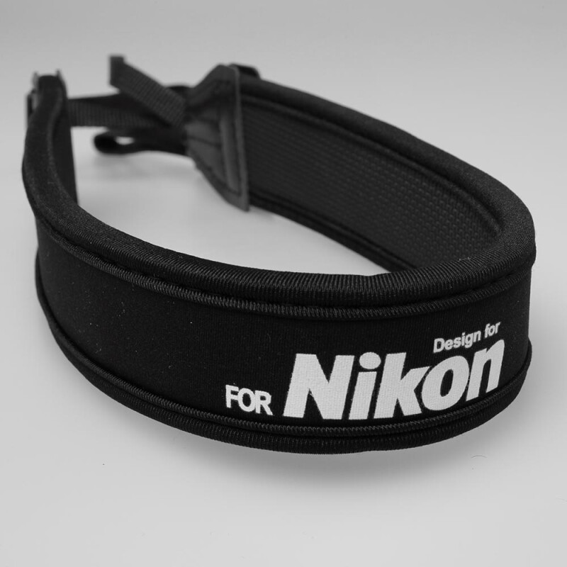 Fotokvant STR-23 неопреновый ремень черный Nikon для фотоаппарата