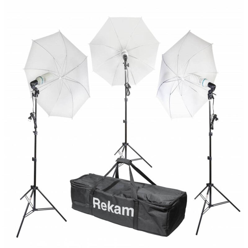 Rekam CL-375-FL3-UM kit комплект флуоресцентных осветителей с зонтами