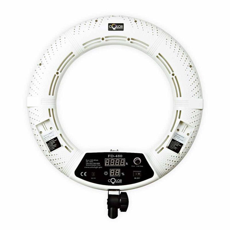 Color FD-480 KIT кольцевая светодиодная лампа со стойкой белая