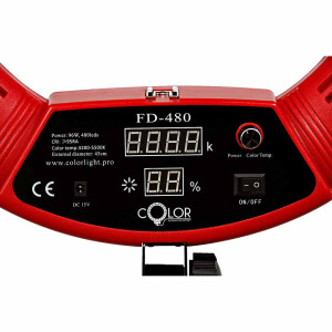 Color FD-480 KIT кольцевая светодиодная лампа со стойкой белая