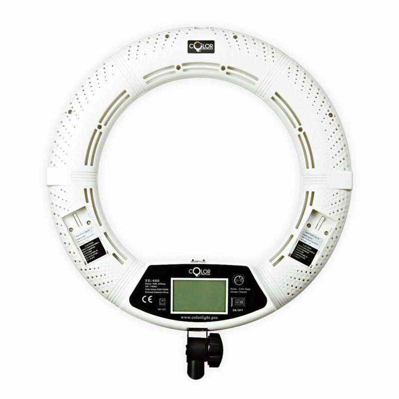 Color FE-480 KIT кольцевая светодиодная лампа со стойкой белая