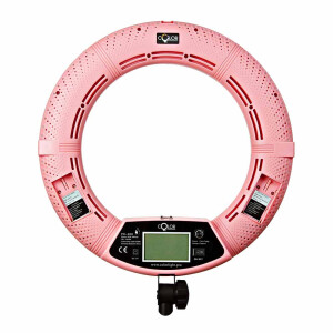 Color FE-480 KIT кольцевая светодиодная лампа со стойкой розовая