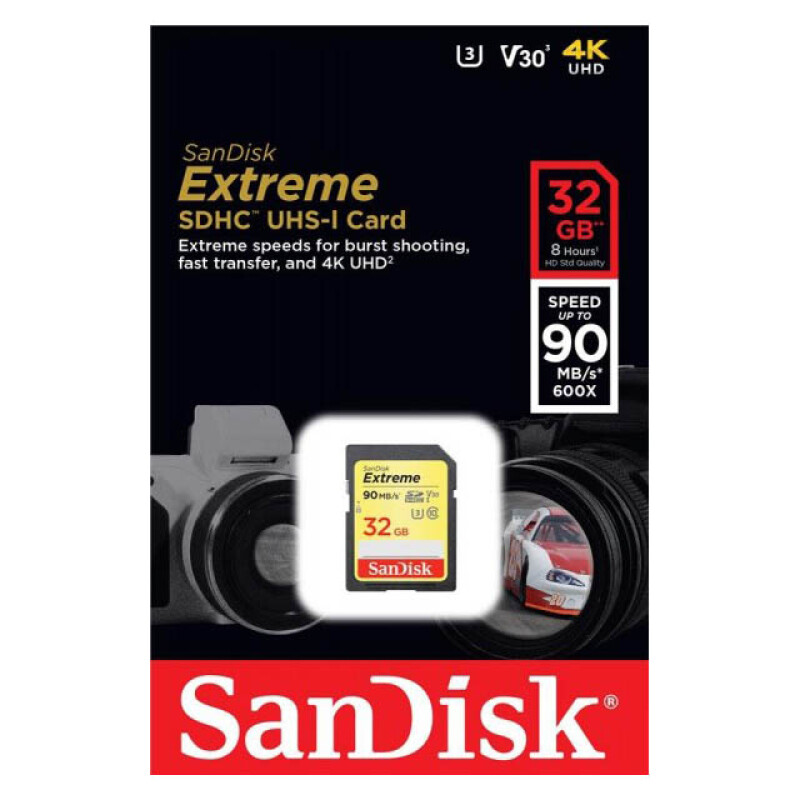 SanDisk Extreme SDHC Class10 UHS-I 100MB/s 32GB (SDSDXVT-032G-GNCIN) карта памяти