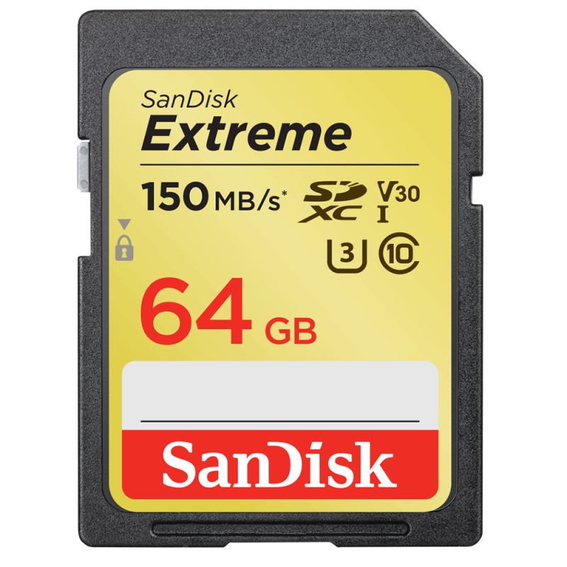SanDisk Extreme SDXC Class10 UHS-I 170 Mb/s 64 GB (SDSDXV2-064G-GNCIN) карта памяти