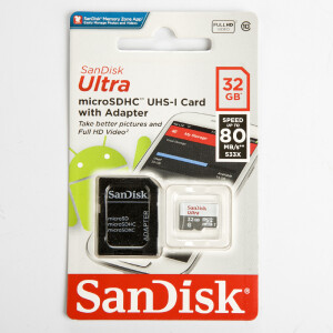 SanDisk Ultra microSDHC UHS-I 32GB Class10 553x (SDSQUNR-032G-GN3MN) карта памяти