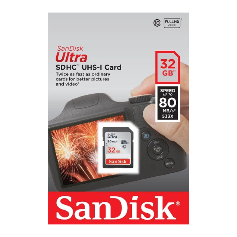 SanDisk Ultra SDHC Class10 UHS-I 120 MB/s 32GB (SDSDUN4-032G-GN6IN) карта памяти