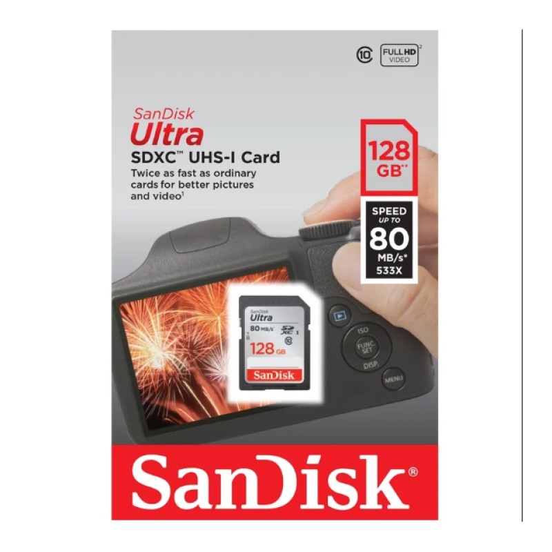 SanDisk Ultra SDXC Class10 UHS-I 120MB/s 128GB (SDSDUN4-128G-GN6IN) карта памяти