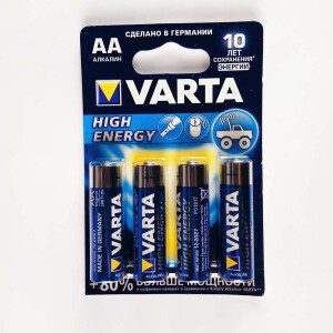 Varta High Energy LR6 алкалиновая батарейка типа АА 4 шт. в комплекте