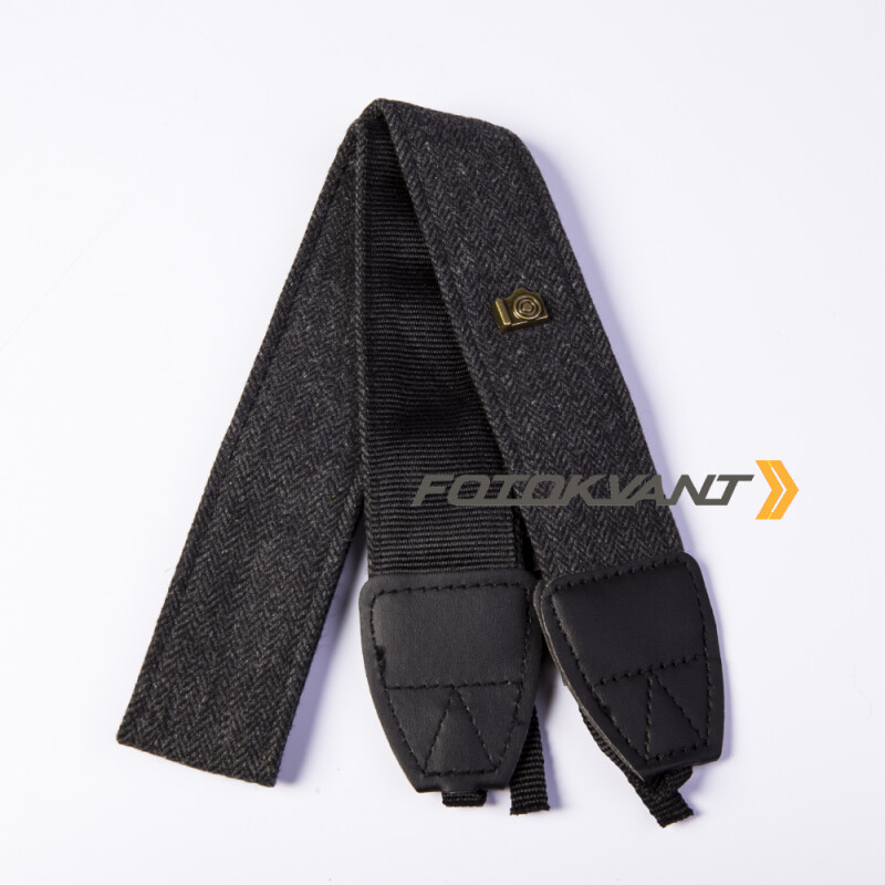 Fotokvant STR-33 ремень для фотоаппарата тканевый серый