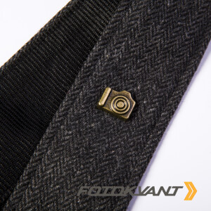 Fotokvant STR-33 ремень для фотоаппарата тканевый серый