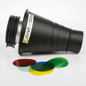 Fotokvant SNOOT-PF узкоугольная насадка с цветными фильтрами с байонетом Profoto