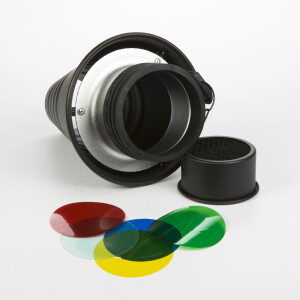 Fotokvant SNOOT-PF узкоугольная насадка с цветными фильтрами с байонетом Profoto