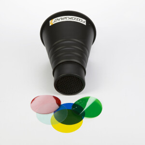 Fotokvant SNOOT-PF узкоугольная насадка с цветными фильтрами с байонетом Profoto