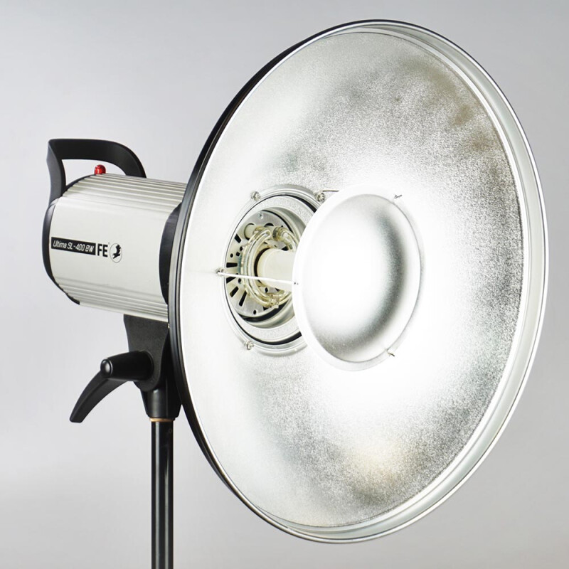 Fotokvant SR-420S-HE софтрефлектор универсальный серебряный 42 см c адаптером Hensel