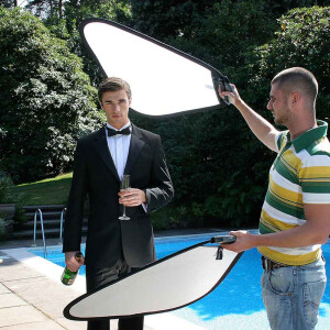 Lastolite LR3607 рассеиватель складной 75 см Trigrip с ручкой просветной 2 ступени