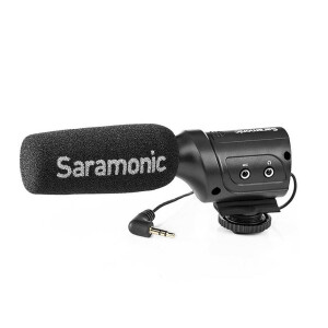 Saramonic SR-M3 микрофон-пушка направленный накамерный с микшером
