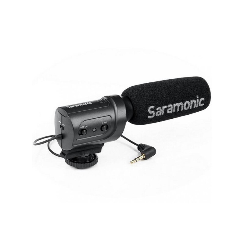 Saramonic SR-M3 микрофон-пушка направленный накамерный с микшером