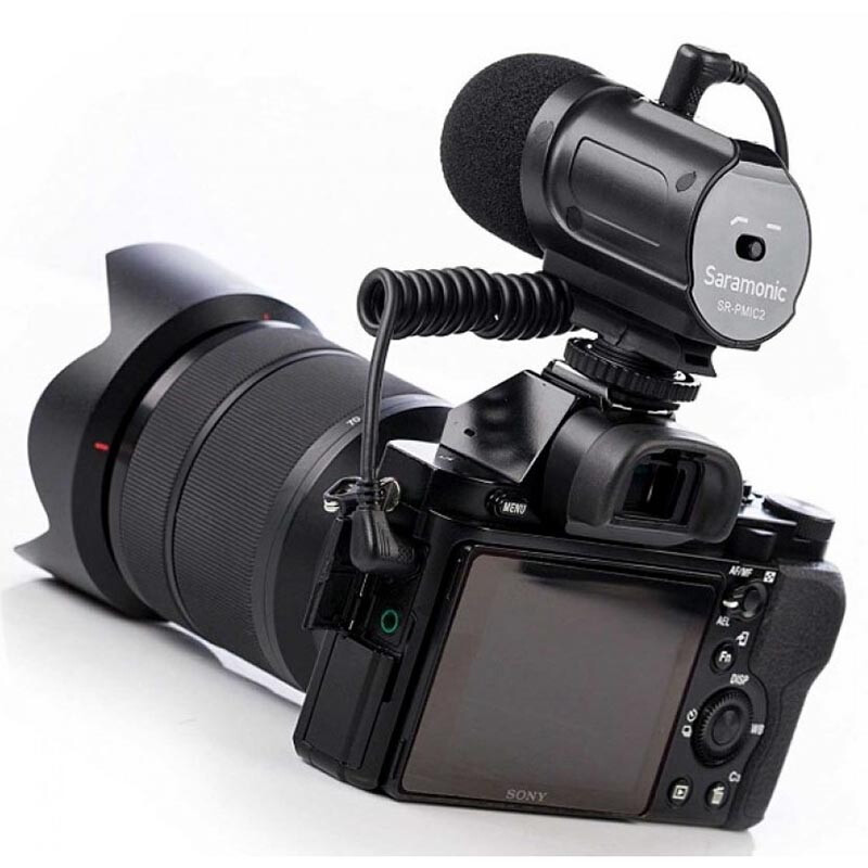 Saramonic SR-PMIC2 микрофон-пушка направленный накамерный стерео