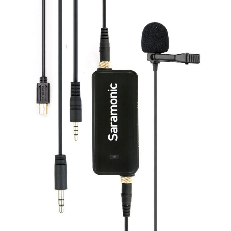 Saramonic LavMic адаптер с нагрудным микрофоном для камер и смартфонов