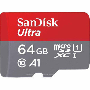 SanDisk Ultra microSDXC UHS-I 64GB Class10 667x A1 (SDSQUAR-064G-GN6IA) карта памяти
