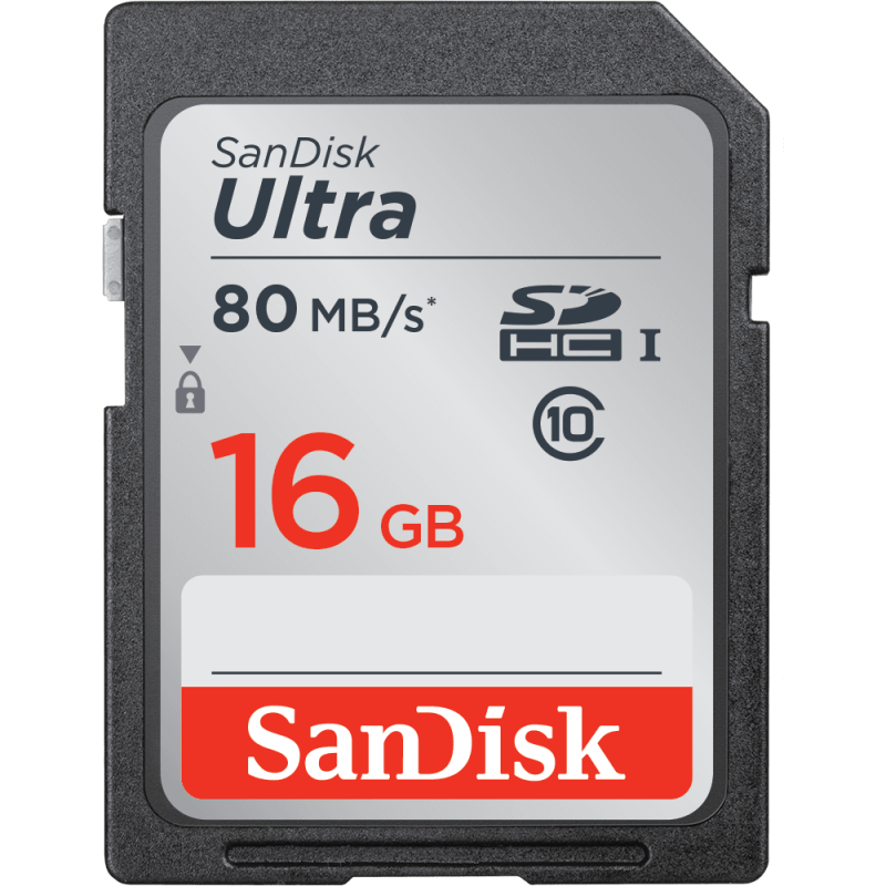 SanDisk Ultra SDHC Class10 UHS-I 80 MB/s 16GB (SDSDUNC-016G-GN6IN) карта памяти