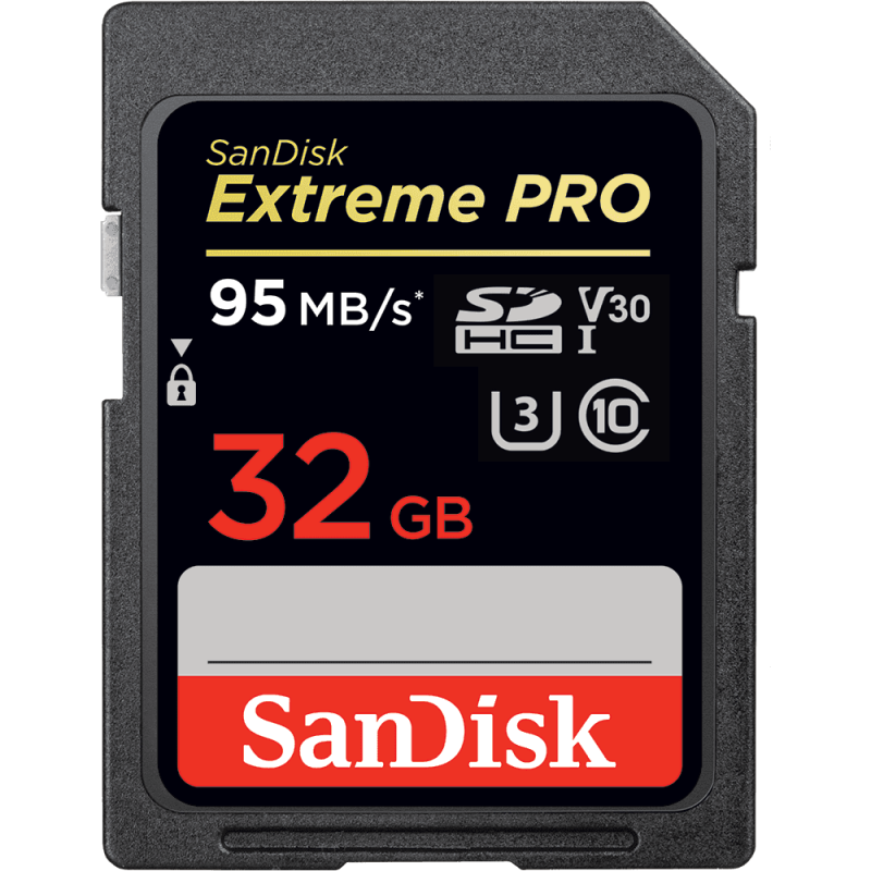 SanDisk Extreme Pro SDHC 32GB Class10 UHS-I U3 V30 95 Mb/s (SDSDXXG-032G-GN4IN) карта памяти