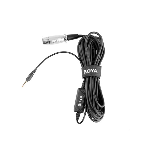 Boya BY-BCA6 XLR микрофонный кабель с разъемом 3.5 мм TRRS для Ipad Iphone Ipod длина 6м Boya BY-BCA6 XLR микрофонный кабель с разъемом 3.5 мм TRRS для Ipad Iphone Ipod длина 6м