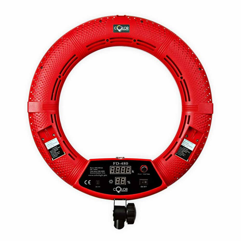 Color FD-480 кольцевая светодиодная лампа красная