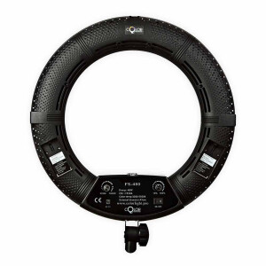 Color FS-480 кольцевая светодиодная лампа цветовая температура 3200-5500К черная