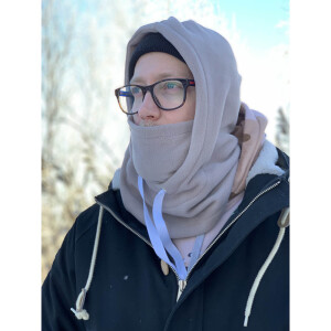 Filmmakers wear Doudle fleece hood балаклава цвет молочный, размер М