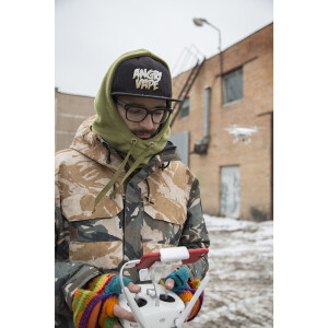 Filmmakers wear Doudle fleece hood балаклава цвет хаки, размер L