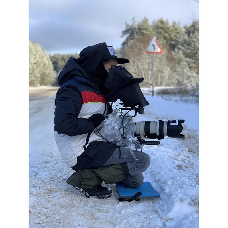 Filmmakers wear Doudle fleece hood балаклава цвет хаки, размер L