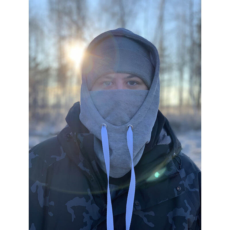 Filmmakers wear Doudle fleece hood балаклава цвет хаки, размер М
