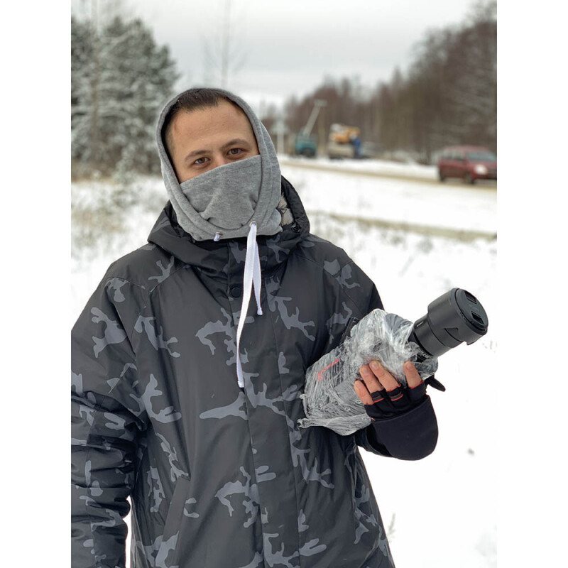 Filmmakers wear Doudle fleece hood балаклава цвет черный, размер М