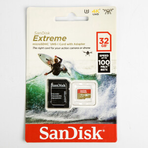 SanDisk Extreme microSDHC UHS-I U3 32GB Class10 667x 100MB/s (SDSQXAF-032G-GN6AA) Карта памяти