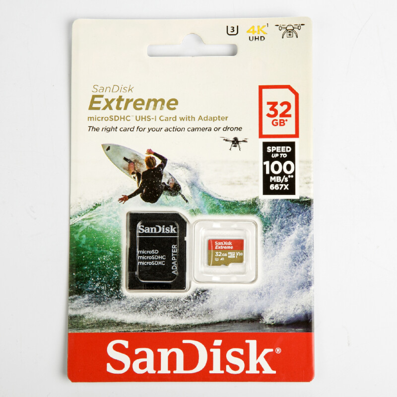 SanDisk Extreme microSDHC UHS-I U3 32GB Class10 667x 100MB/s (SDSQXAF-032G-GN6AA) Карта памяти