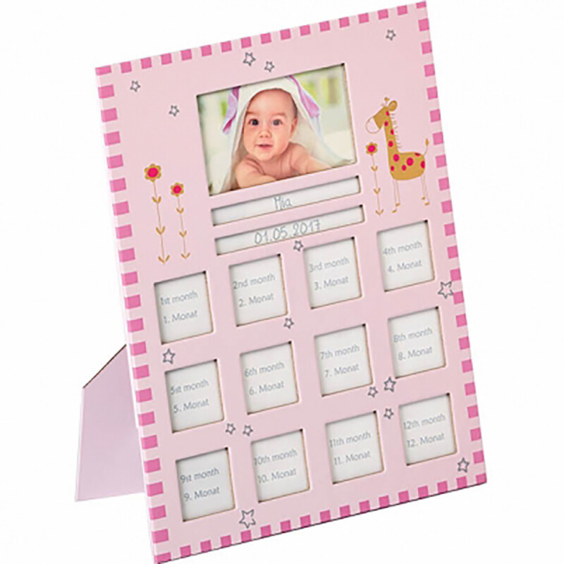 WALTHER BR148R фоторамка 28x22 12 месяцев baby animal розовая