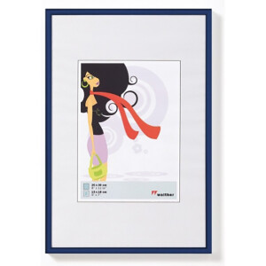 WALTHER KV030L 20x30 фоторамка N.Lifestyle пластик синяя