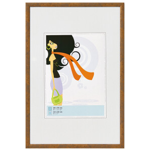 WALTHER KV030X 20x30 фоторамка N.Lifestyle пластик серо-коричневая