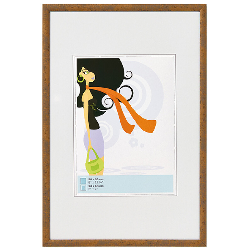 WALTHER KV030X 20x30 фоторамка N.Lifestyle пластик серо-коричневая