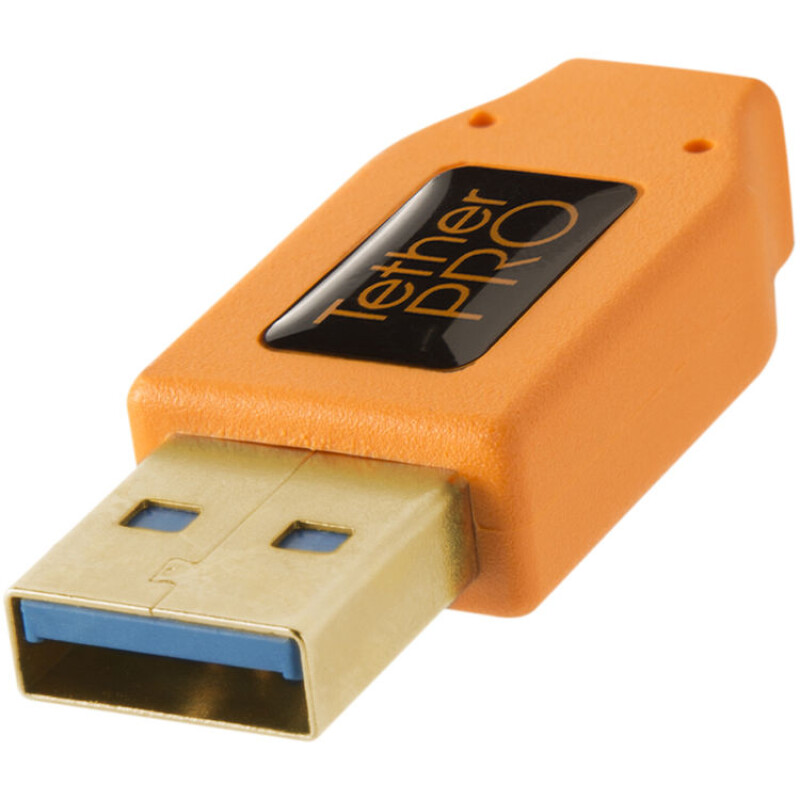 Tether Tools CU61RT15-ORG TetherPro USB 3.0 to Micro-B Right Angle 4.6 м Orange кабель