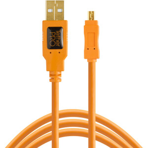Tether Tools CU8015-ORG TetherPro USB 2.0 to Mini-B 8-Pin 4.6 м Orange кабель